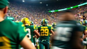 Michigan vs. Michigan State football game action