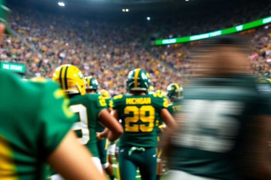 Michigan vs. Michigan State football game action