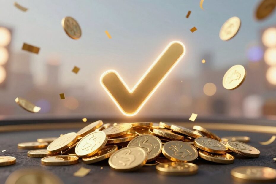 Betting bonus offers with golden coins and confetti.