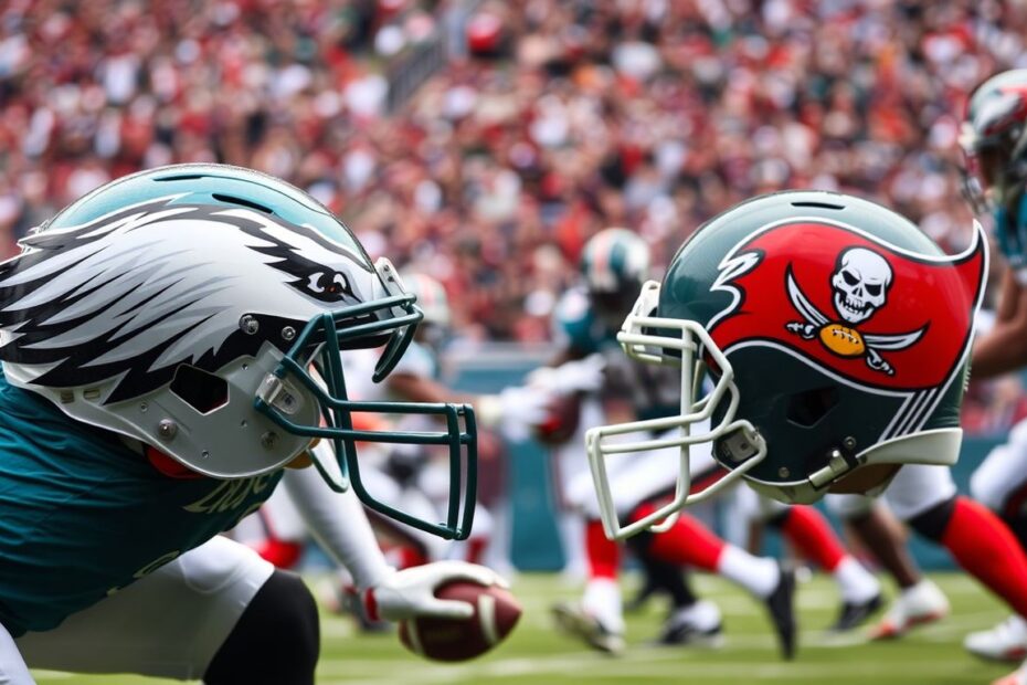 Eagles vs. Bucs NFL game action