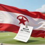 Texas flag and sports betting imagery.
