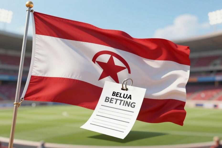 Texas flag and sports betting imagery.